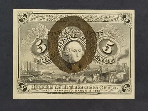 Fr.#1233 5 Cent Fractional Currency Uncirculated - Picture 1 of 4