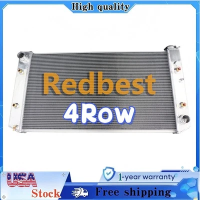 New 4Row 62MM Core Radiator For 1982-1991 Chevy GMC C1500 C2500 K1500 6.2 Diesel - Image 1 of 4