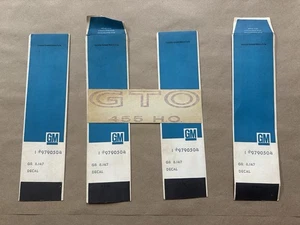 1971 1972 Pontiac GTO Judge NOS Fender QP Decals 455 HO Red GM # 9790504 71 72 - Picture 1 of 3