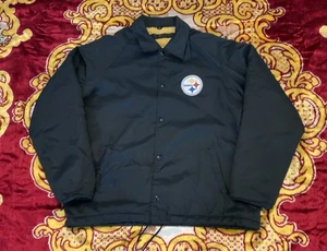 True Vintage 70s Pittsburgh Steelers Stahl Urban NFL Embroidered Logo Jacket M - Picture 1 of 6
