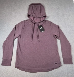 Under Armour Hoodie Loose Fit Athleisure Womens Large Purple Long Sleeve New NWT - Picture 1 of 24