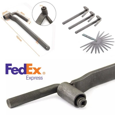 4X Herramienta de Ajuste Moto Válvula Llave de Tornillo 8mm 9mm 10mm y 1x Medidor de Sentidor Foto 1 de 4