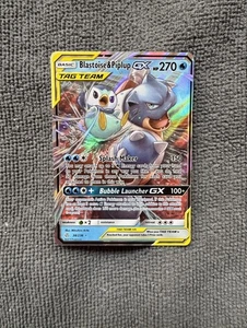Blastoise & Piplup GX 38/236 Sm-Cosmic Eclipse Holo Ultra Rare Holo Pokemon TCG - Picture 1 of 2