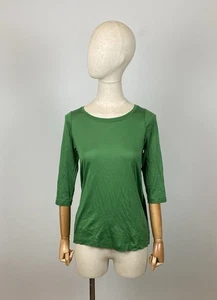 RUNDHOLZ Black Label Damen Langarmshirt grün Avantgarde asymmetrisch Gr. M - Bild 1 von 16