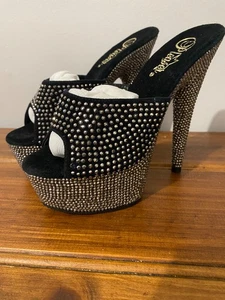 Pleaser platform diamonte heels. BEJEWELED size US 5 - Picture 1 of 4