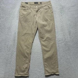 Lucky Brand Hose Herren 33x32 hellbraun 410 Slim Fit Denim Stretch Chino Preppy - Bild 1 von 13