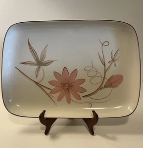 Vintage Winfield China Rosa Passionsblume Große 14" Platte Mid Century USA - Bild 1 von 7