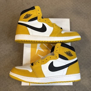 Größe 13 - Herren Air Jordan 1 Retro High OG Yellow Ochre - Bild 1 von 6