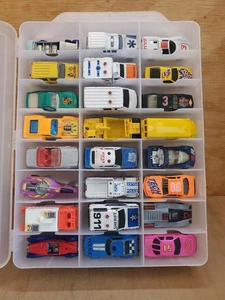 Vintage 40+ Hot Wheels Matchbox Die Cast Cars 80’s 90’s w/case * As Is (read) 1D - Bild 1 von 23