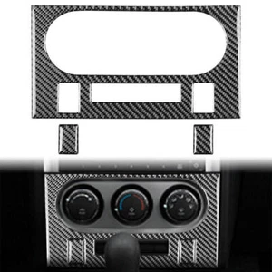 3 Pcs Black Carbon Fiber AC Panel Cover Trims For Dodge Challenger 2008-2014 New - Bild 1 von 9