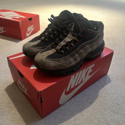 Nike Air Max 95 95s UK taglia 6 beige nero marrone nuove con scatola
