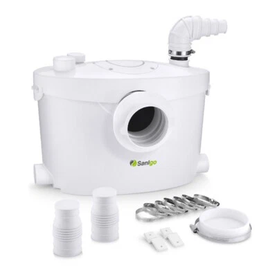 Sanigo Hebeanlage 400W Abwasserpumpe 135L/Min 8,5m für 3/1 WC Dusche Waschbecken - Bild 1 von 4