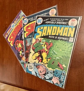 Lotto 3 The SANDMAN #1 2 5 (DC Comics 1974) Master Of Nightmares - Foto 1 di 10