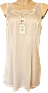 Vestido interior Triumph Darling WUK Vintage Chemise XXL talla 46 negro encaje blanco - Imagen 1 de 4