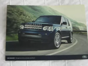 20111 - 2012  LAND ROVER DISCOVERY  COMPARISON  BROCHURE  INC PRICES GS, XS, HSE - Picture 1 of 2