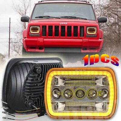 Faros LED sellados haz alto/bajo para Jeep Cherokee XJ 1984-2001 1 PIEZA 5x7 7x6 Foto 1 de 4