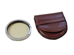Rollei Bayonet 2 UV filter + Rollei leather case. For f3.5 Planar/Xenotar TLRs - Picture 1 of 2