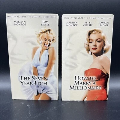 How to Marry a Millionaire AND The Seven Year Itch - VHS Tapes Marilyn Monroe - Image 1 of 3