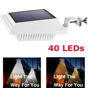 2/6PCS Solar Powered Gutter Lights 25LEDs for Fence Roof Yard Garden Wall Lamp - Picture 1 of 16