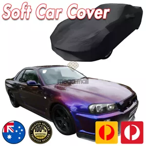 Classic Car Cover Ultra For Nissan Skyline GTR R32 R33 R34 R35 ALL Black Spandex - Picture 1 of 5