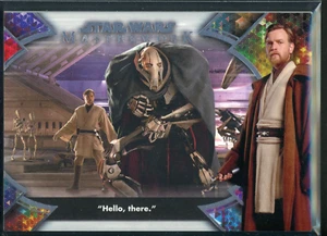 2022 Topps Star Wars Obra Maestra Obi-Wan Cita OB1-3 ""Hola allí" - Imagen 1 de 2
