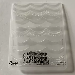 Sizzix Tim Holtz Änderungen Cuttlebug Prägeordner Banner Wellen Swag - Bild 1 von 2