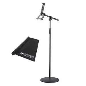 K-M 19789 Soporte Tablet PC Trípode con Brazo Giratorio y Base Redonda + Paño - Imagen 1 de 6