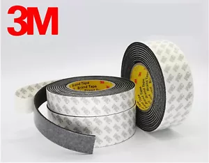 2 Rolls 3M Eva Foam Adhesive Tape Single Sided 8mm W x 5m L x 2mm T - Picture 1 of 12