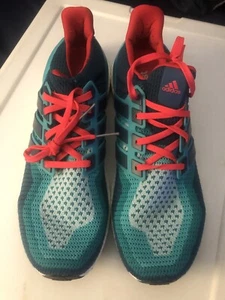 Adidas UltraBoost 2.0 Clear Green Mineral Shock Red AQ4005 Mens Size 13 Nice 👍 - Picture 1 of 22