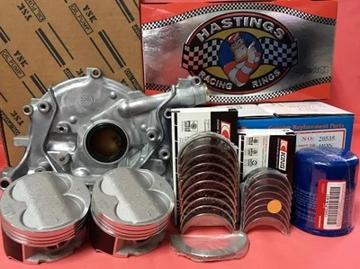 Pistones YCP B20 84mm STD HighComp + Anillos + Rodamiento + Bomba de aceite + Filtro de aceite para Honda  Foto 1 de 4