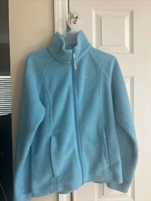 Chaqueta azul polar Columbia con cremallera grande para niñas talla 14/16 Foto 1 de 3