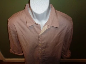 Converse John Varvatos Button Up Shirt Sz MENS LARGE PINK  - Picture 1 of 3