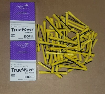 (54) MARIANNA Professional Concave Perm Rods 3”Long 7/16” W/2 Boxes End Papers  - Image 1 of 4