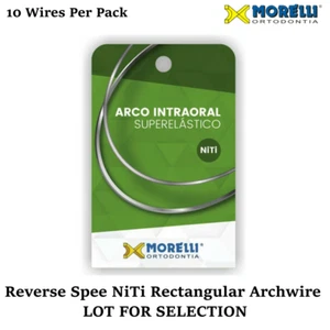 10 Wires Morelli NiTi Dental Orthodontic Reverse Curve Spee Archwire Rectangular - Picture 1 of 4
