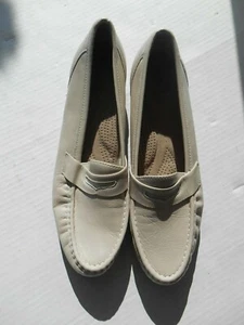 SAS Bone Size 11 S Genuine SAS Comfort Shoes Loafers Genuine Leather - Picture 1 of 5