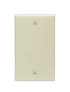 LEVITON Wandplatte, blanko, 1-Gang, Kastenhalterung, elfenbein Duroplast MFR #: 86014 - Bild 1 von 5