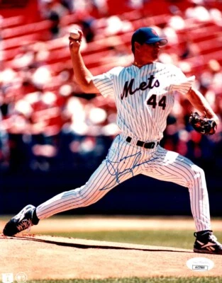 Jason Isringhausen Signed Autographed 8X10 Photo Mets Pitching JSA AV37869 - Image 1 of 2
