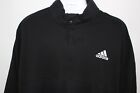 Adidas  Black L/S 1/2 Zip Pullover Top Sz: 3Xl 3X Pre-Owned