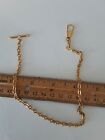 Vintage Pocket Watch Chain, 18Kgold Filled 12  In.Stamped,Asictured , Beauty