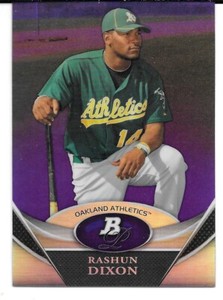 2011 Platinum Prospects Purple #BPP49 Rashun Dixon (A's)