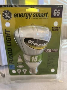 GE Energy Smart Flood Light Bulb 65 Watt uses 15 Watts 6000 Hrs 720 Lumens 21710 - Picture 1 of 2