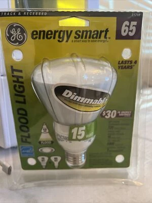 GE Energy Smart Flood Light Bulb 65 Watt uses 15 Watts 6000 Hrs 720 Lumens 21710 - Image 1 of 2
