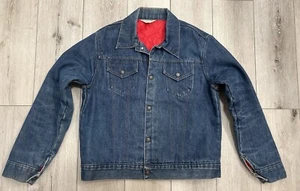 Vintage 80er Jahre Herren JC Penney @ Indigo Super Denim Quilt gefüttert MD 42 Jacke Denim - Bild 1 von 10