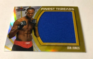 Jon Jones 2012 Topps UFC Finest Jumbo Threads Fighter Worn Gold Refractor 22/88 - Picture 1 of 8