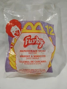 McDonalds 2000 Furby Plüsch Schlüsselanhänger Diamondback Schlange #12 Happy Meal Spielzeug - Bild 1 von 2