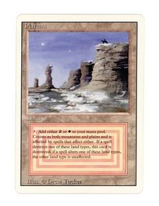 Plateau Revised Edition Dual Land MTG Magic the Gathering LP Vintage 1994 - Picture 1 of 2