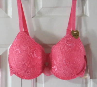 Sujetador push up de encaje rosa Juicy Couture talla 34C Foto 1 de 4