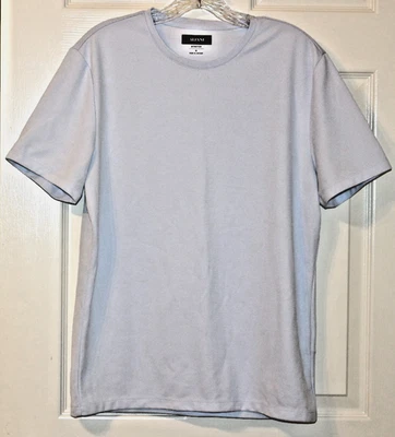 CAMISETA ALFANI AZUL CLARO ELÁSTICA TALLA S TEXTURIZADA TEJIDA CREW PARA HOMBRE Foto 1 de 4