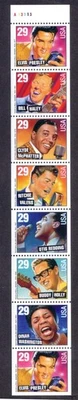 Never Folded / Unfolded Pane 29c Rock & Roll (8) A13113 US 2737a MNH - Image 1 of 2