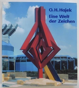 Signed Otto Herbert Hajek Eine Welt Der Zeichen Raisonne in Rear of Book - Foto 1 di 12